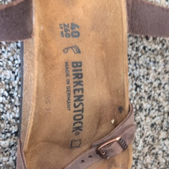 Birkenstock Brown Sandals with Leather Straps and Supportive Footbed - Picture 3 of 4